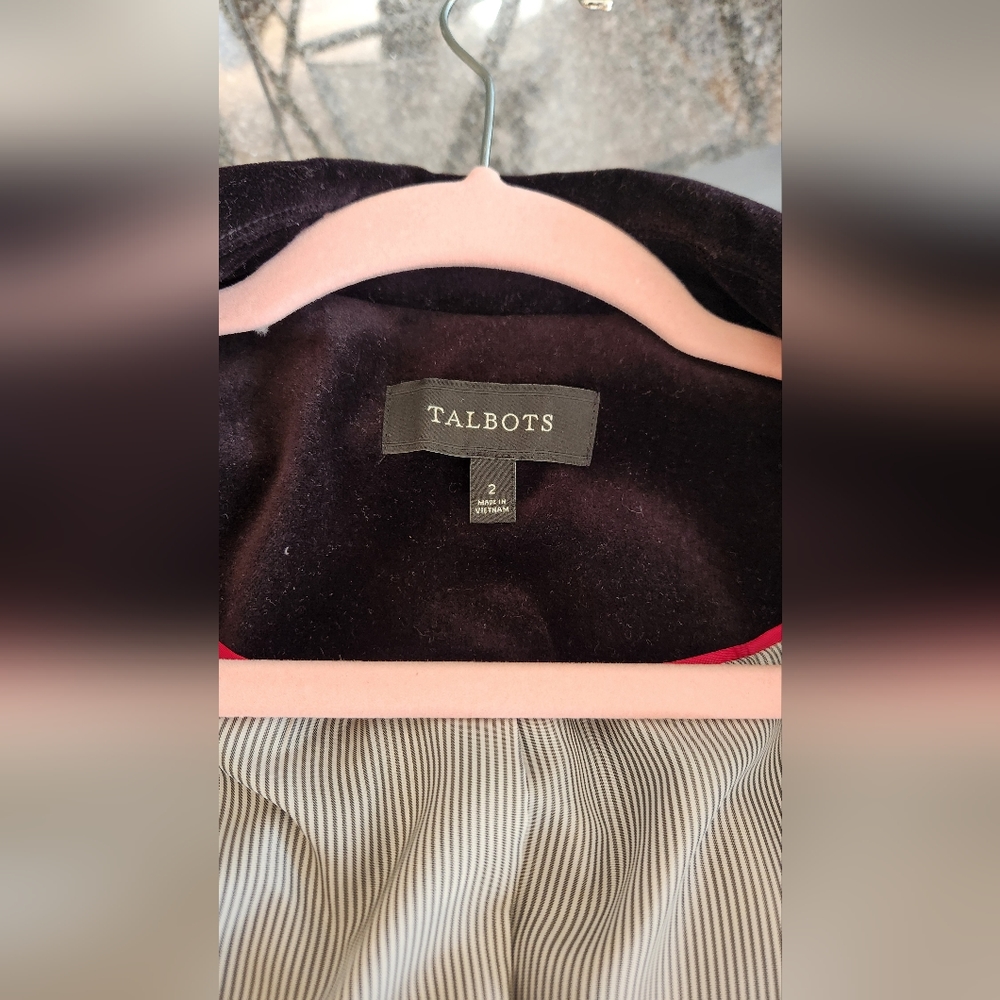 Talbots velvet jacket - Picture 4 of 4
